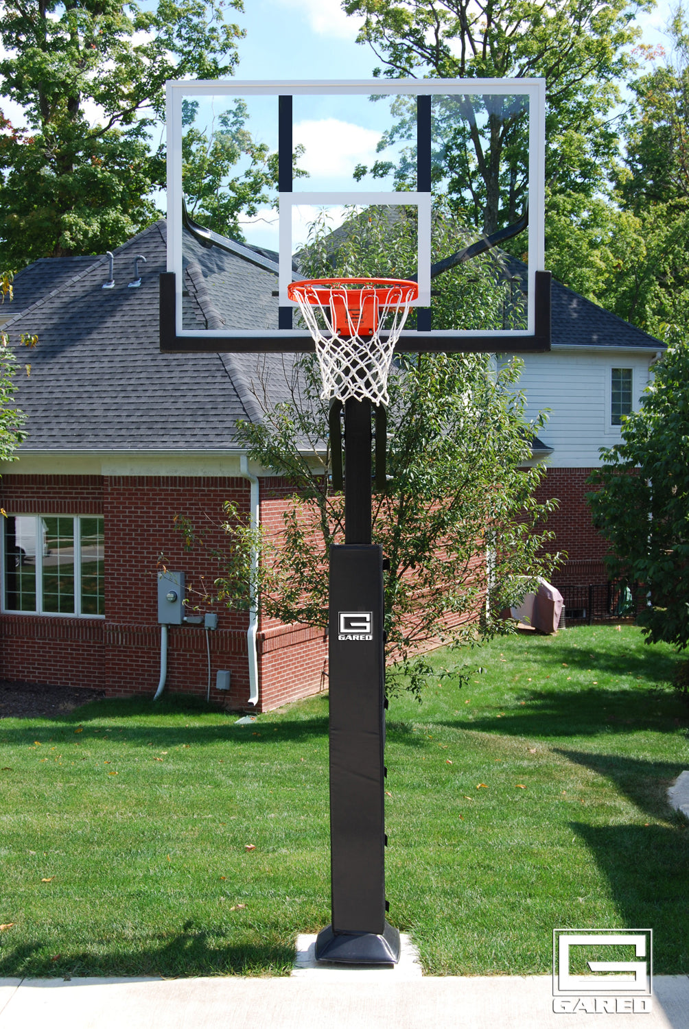 Gared Collegiate Jam Adjustable In Ground Basketball Hoop 42"x60"