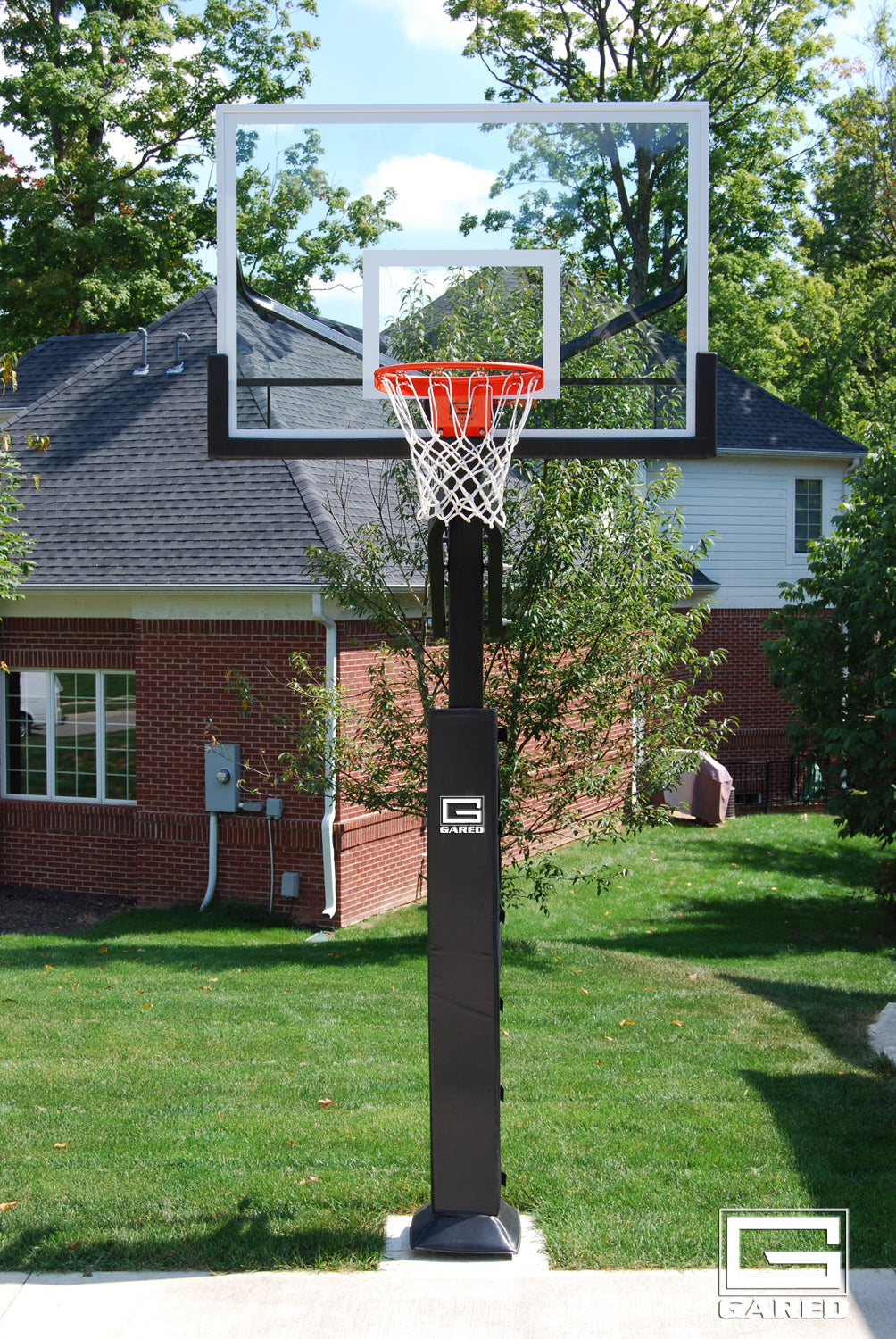 Gared Collegiate Jam Adjustable In Ground Basketball Hoop 42"x60"