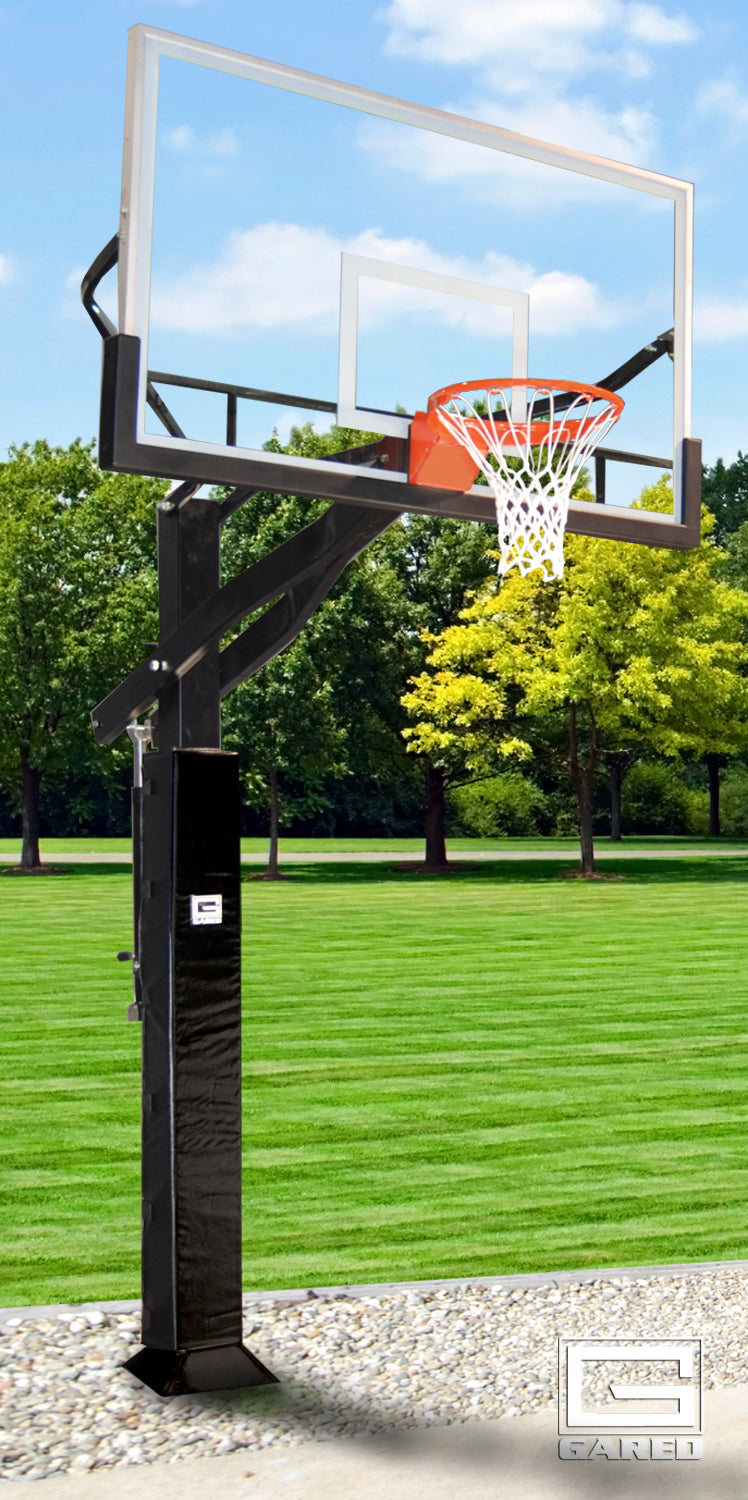 Gared All Pro Jam Adjustable In Ground Basketball Hoop 42"x72"