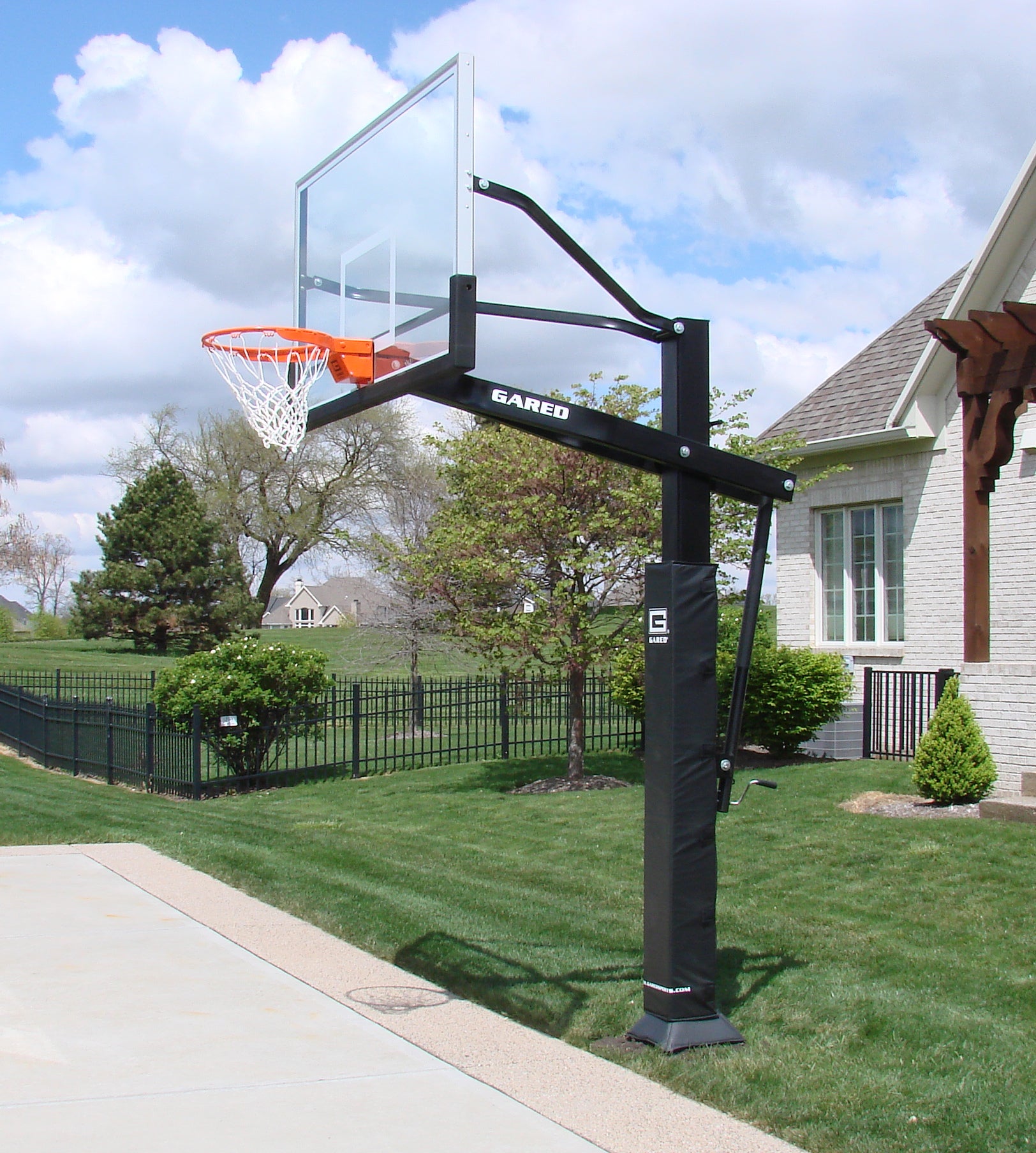 Gared Pro Jam Adjustable In Ground Basketball Hoop 42"x72"